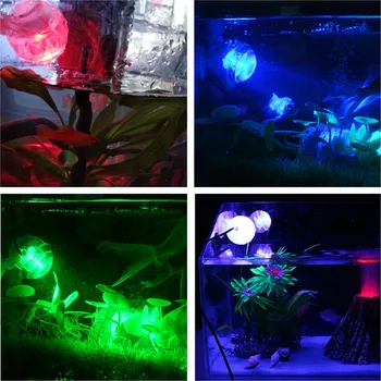 Mini Dekoratyvinis Akvariumas, Led Apšvietimas, atsparus Vandeniui ir Tinka Žuvų Bakas LED Šviesos Prožektoriai, Lempos, Akvariumo Fonas
