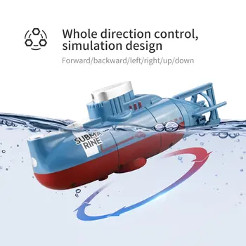 Mini RC Povandeninis 6 Kanalų Nuotolinio Valdymo Valtis Laivo Vandeniui Nardymo Žaislas Imitavimo Modelį Dovana Vaikams