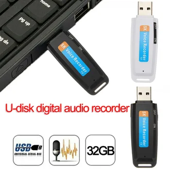 Mini U-Disko Skaitmeninio Garso Diktofonas USB 3.0 Flash Diskai Didžiausia Parama 32GB Atminties Kortelė