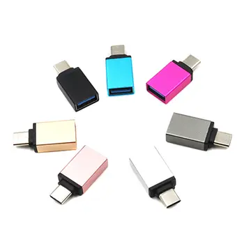 Mini USB 3.1 Tipas-C Kabelio Adapteris Su USB 3.0 Aliuminio Lydinio OTG Konverteris Visiems Tipas-c Mobilųjį Telefoną, Planšetinį KOMPIUTERĮ 