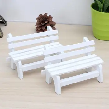 Miniatiūriniai Kėdė Mini Bench Sodo Kraštovaizdžio Dekoratyviniai Sodo Bonsai, Apdailos, Sodo Lėlių Dekoro Dirbtinis Amatai