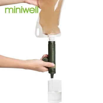 Miniwell Lengvi Nešiojamieji šiaudų vandens valytuvas, žygiai, pėsčiųjų, turistinius