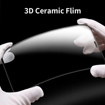 Minkštas Keramikos Filmas Xiaomi 11 10T 9T 8 Lite Pro Poco X3 M3 NFC Visiškai Padengti Apsaugine Stiklo 9D Raštas