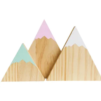 Miško Medienos Kalnų Dekoratyvinių Medinių Blokų Vaikų Kambario Dekoravimas Ornamentais Vaikams, Žaislai Fotografijos Prop