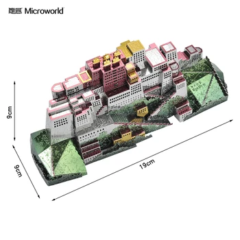 MMZ MODELIS Microworld 3D Metalo įspūdį Potala Pastatas 
