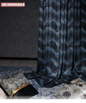 Modernus Nordic High-end Užuolaidos 3D Blackout italų Stiliaus Užuolaidų svetainė, Miegamojo Užuolaidos Pritaikymas savo reikmėms