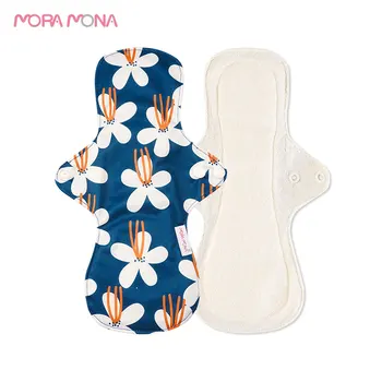 Mora Mona 5-Vnt Skalbti Panty Linijinės Mama Motinystės Menstruacijų Padas Daugkartinio Naudojimo Bambuko Pluošto Sanitarijos Padas