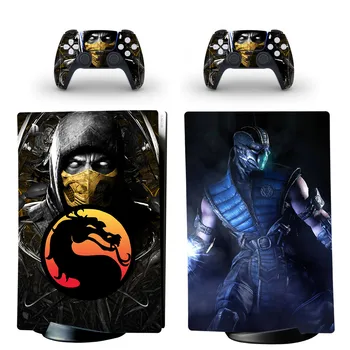 Mortal Kombat PS5 Digital Edition Odos Lipdukas, Decal Padengti 5 PlayStation Konsolės ir 2 Kontroleriai PS5 Odos Lipdukas