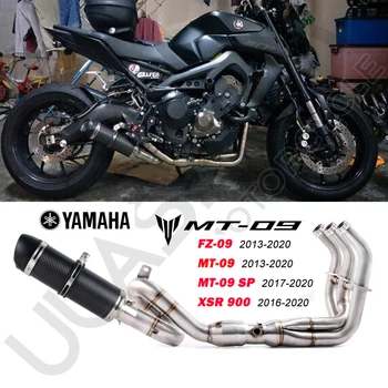 Motociklo Išmetamosios Už Yamaha MT09 FZ09 2013-2021 MT09 SP 2017-2021 XSR900 2016 m. iki 2021 m. Išmetimo Duslintuvo Vamzdis Pilnas Sistema
