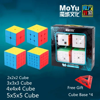 Moyu kubas 3x3x3 Greitis kubo 2x2 3x3 4x4 5x5 Įspūdį magic cube 2345 Macaron Kubo Dovanų Dėžutėje Nustatyti Švietimo Žaislai Pateikti Dovana vaikams