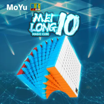 Moyu Meilong 10x10x10 Kubo Stickerless Matinio Paviršiaus 10'x10 Magija Greitis Kubo Pasukti Puzzle 10 sluoksnis Kubo Švietimo Žaislas