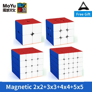 Moyu Meilong Magnetinio 2x2x2 3x3x3 magija 4x4x4 5x5x5 Meilong M 3x3x3 M, Greitis Kubo Magnetas Kubo Galvosūkį 2x2 3x3 Cubo Magico 4x4, 5x5