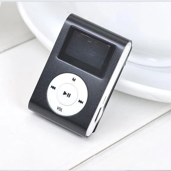 MP3 Muzikos Grotuvas Nešiojamų Metalo Įrašą, Mini USB Skaitmeninis Mp3 Grotuvas, LCD Ekranas Parama 32GB Micro SD TF Kortelės Lizdas