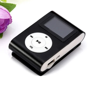 MP3 Muzikos Grotuvas Nešiojamų Metalo Įrašą, Mini USB Skaitmeninis Mp3 Grotuvas, LCD Ekranas Parama 32GB Micro SD TF Kortelės Lizdas