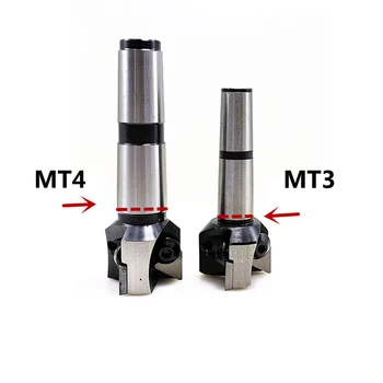 MTB morzės kūgio MT3 MT4 dešinysis kampas 90 laipsnių kampu pjovimo Veido malūnas pjovimo Juosta sriegis M12 M14
