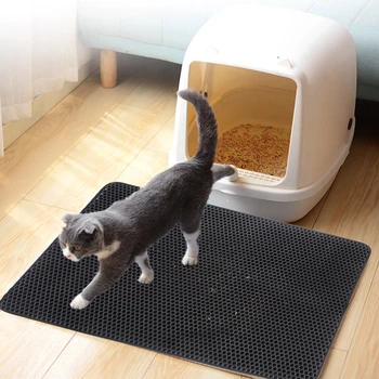 Naminių kačių kraikas mygtukai double vandeniui EVA kačių kraikas spąstus naminių kačių kraiko dėžutė motina katė lova valymo kilimėlis katė prekes