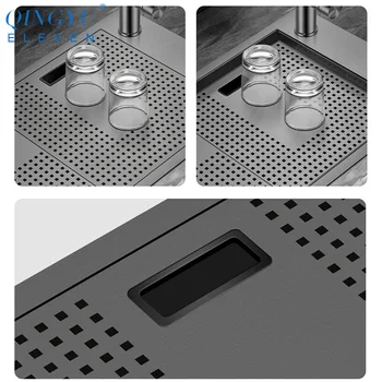 Nanometrų Taurės Rinser Kriaukle 304 Nerūdijančio Plieno Storis 4mm Virtuvės Kriauklė Aukšto Slėgio Taurės Plovimo Baro virtuvės Kriauklės