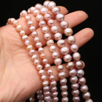 Natūralių Gėlavandenių Perlų Aukštos Kokybės AA Turas Zawalcowany Papuošalai Priėmimo Netinkamų Karoliukai 