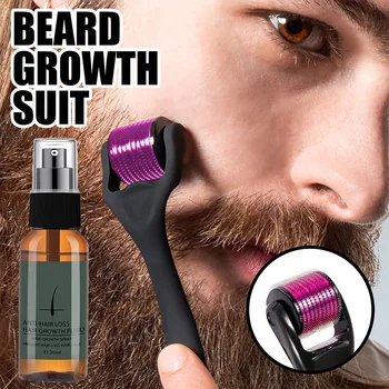 Natūralus Vyrų Barzdos Augimo Esmė Spray Plaukų Slinkimas Gydymo Kondicionierius, Sutvarkyta Greitai Barzda Stipriklis Priežiūros Barzda Auga