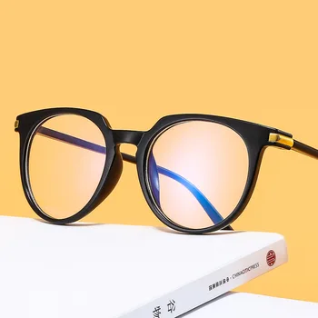 Nauja skaidri Rodyklių Paprasto akinius PC paprasto stiklo akiniai derliaus akinių apvalus rėmo akiniai Dekoratyviniai stiklai