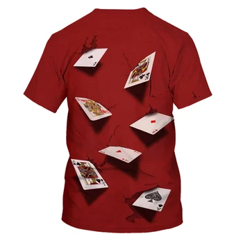 Nauja vasaros juokinga 3D spausdinimo trumpomis rankovėmis vyriški T-shirt pokerio magas kietas Negabaritinių marškinėlius camisetas džiudžiutsu kaisen