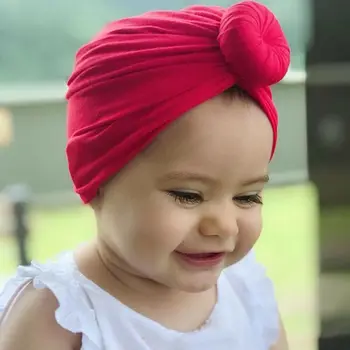 Naujagimio Bamblys Vaikams Baby Girl Berniukas Turbaną Medvilnės Beanie Skrybėlių Žieminė Kepurė Mazgas Kietas Minkštas Ligoninės Kepurės 2021 Kūdikių Priedai