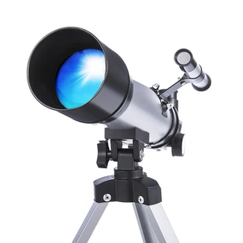 Naujai Astronominis Teleskopas su Trikoju Dangaus Erdvės Stebėjimo Monokuliariniai su Nuotrauka Įrašą Finderscope