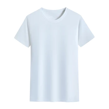 Naujas 2021 Vyrų 200gsm Medvilnės marškinėliai trumpomis Rankovėmis Gryna Spalva Vyrų marškinėliai T-shirts Vyrų Viršūnes Logotipą Kainuoti Papildomai