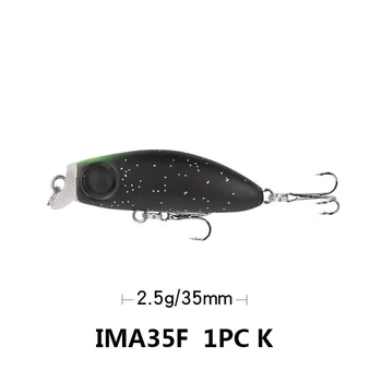 NAUJAS 35mm 2.5 g Minnow Stream Žvejybos Masalas Nuskendo Mini Upėtakis Masalas Mažoms MEBA KOSUKE Vibracija, Šviesos Micro Žuvų Japonija Bass i