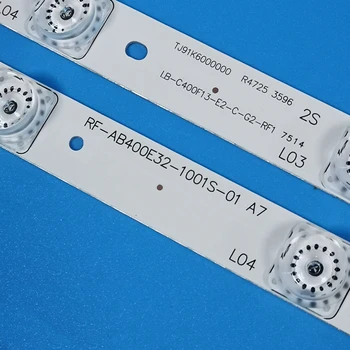 Naujas 5 VNT./daug 10LED 777mm LED apšvietimo juostelės Hitachi LE40S508 C400F13-E2-C(G2) - RF-AB400E32-1001S-01 A7