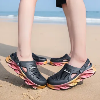 Naujas EVA Batų Slip-on Sandalai Vyrams Kvėpavimas Fifo Vasaros Lauko Paplūdimio Sandalai Atsitiktinis Šlepetės Vandens Sandalias Užkemša Sandalai