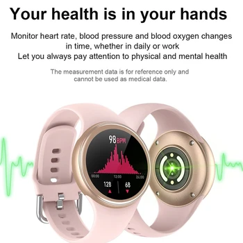 Naujas Mados Ponios Smart Watch Širdies ritmo Miego Stebėjimo IP68 Vandeniui Užsakymą Žiūrėti Veido Sporto Smartwatch Moterų Apyrankės