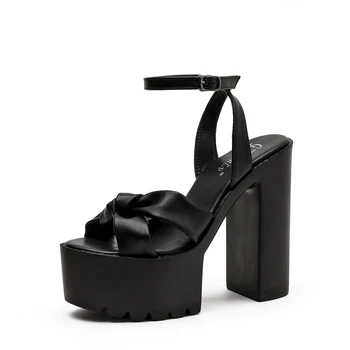 Naujas moterų Vasaros batai Platformos Gladiatorių Sandalai moterims Moteriški balti sandalai, Batai Moteris Pleištai Aukšti Kulniukai Vasaros Sandalai