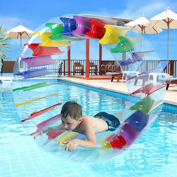 NAUJAS PVC Oro Roller Ball Žaislas Pripučiami Vandens Rato Volas Plaukti Daugiafunkcinis Plaukimo Žiedo Ratą, Žaislus Vaikams