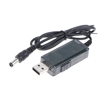 Naujas QC 3.0 USB 5V-12V Reguliuojamas Įtampos Žingsnis Iki 5.5x2.1mm Kabelio Galia Padidinti tiekimo Linija WiFi Router LED Juostelė 12V Prietaisas