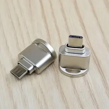 Naujausia Nešiojama Mini Kortelių Skaitytuvas C Tipo Micro SD TF Atminties Kortelių Skaitytuvas OTG Adapteris, USB Kortelių Skaitytuvą, Skirtą Išmanųjį telefoną Sandėlyje