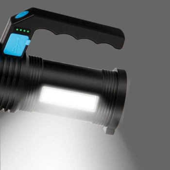 Nauji Didelės Galios Nešiojamų Handheld LED Šviesos Prožektorius atsparus Vandeniui Didelis Žibintuvėlis USB Įkrovimo Prožektorius Prožektorius Žibintuvėlis