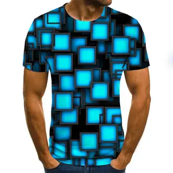 Nauji karšto parduoti vyrų drabužiai 2020 3D vyriški T-Shirt Vasaros spausdinti atsitiktinis marškinėliai Plius dydis O-Kaklo trumpomis rankovėmis mados marškinėliai
