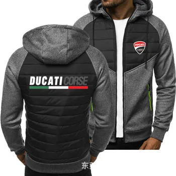 Nauji vyriški spausdinti Ducati motociklo striukė logotipu atsitiktinis mados Harajuku aukštos kokybės striukė prekės hip-hop ' vyriški drabužiai