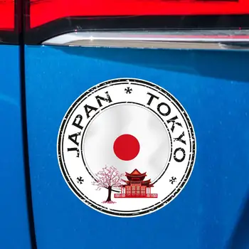 Naujų Kūrybinių Juokinga Automobilio Lipdukas, Japonija Tokijo Raundo Priedai Vinilo Decal Padengti Įbrėžimų Turas Motociklo Šalmas Automobilių Lipdukai