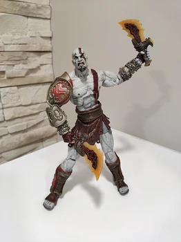NECA Karo Dievo Paveikslas Ghost of Sparta Kratos Veiksmų Skaičius, PVC 925 Q Versija Kolekcines, Modelį, Žaislai, Lėlės Dovana