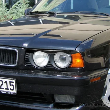 Nekilnojamojo Crabon Pluošto žibintas Vokų Antakių Padengti Apdaila 1pair BMW E34 E36 1988-1996