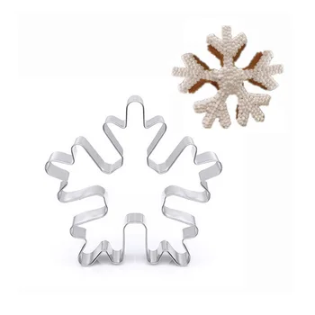Nerūdijančio Plieno 3D Minkštas Kalėdų Snaigės Formos Slapukus Cutter Sausainių Antspaudas Pelėsių Kalėdų 