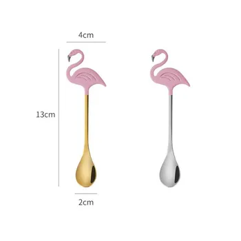 Nerūdijančio Plieno Flamingo Kavos Samtelis Valgomieji Ledai Arbatinis Šaukštelis, Maišant Šaukštu, Gerti Įrankiai Šalies Prekių