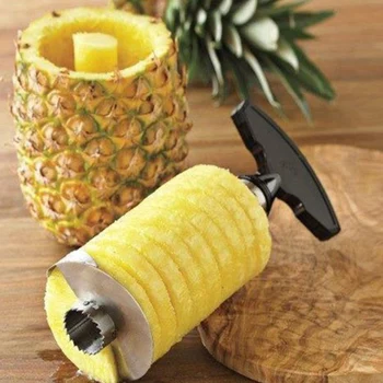 Nerūdijančio Plieno Lengva Naudoti Ananasų Corer Slicer 3 Spalvų Ananasų Vaisių Skustukas Pjovimo Peilis Peilis Virtuvės Įrankis