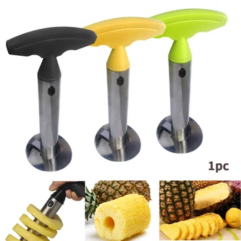 Nerūdijančio Plieno Lengva Naudoti Ananasų Corer Slicer 3 Spalvų Ananasų Vaisių Skustukas Pjovimo Peilis Peilis Virtuvės Įrankis