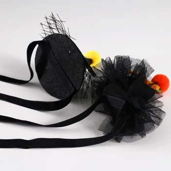 Newest Halloween Cat Hat Puppy Collar Style Three-Dimensional Hat Black Party Ghost Pumpkin Hat Popular Dog Rabbit Hat Cat Suppy