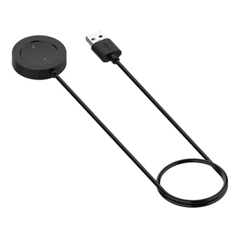 Nešiojamų Magnetinio Belaidžio Įkrovimo Dokas 1m USB Įkrovimo Kabelis Mi Žiūrėti Spalva Sporto Smart Žiūrėti Įkroviklis Dock Laidas