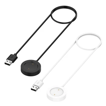 Nešiojamų Magnetinio Belaidžio Įkrovimo Dokas 1m USB Įkrovimo Kabelis Mi Žiūrėti Spalva Sporto Smart Žiūrėti Įkroviklis Dock Laidas