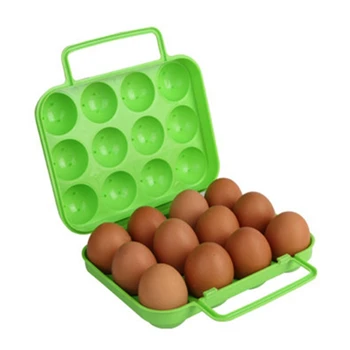 Nešiojamų Vežėjas Kempingo 6 Kiaušiniai Atveju Langelį Virtuvė Patogi Bako Kiaušinių Laikymo Dėžutė Konteinerių Pėsčiųjų Lauko
